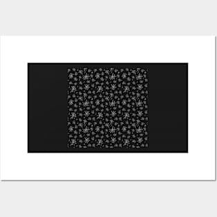 Decorative Black and White Pattern Posters and Art